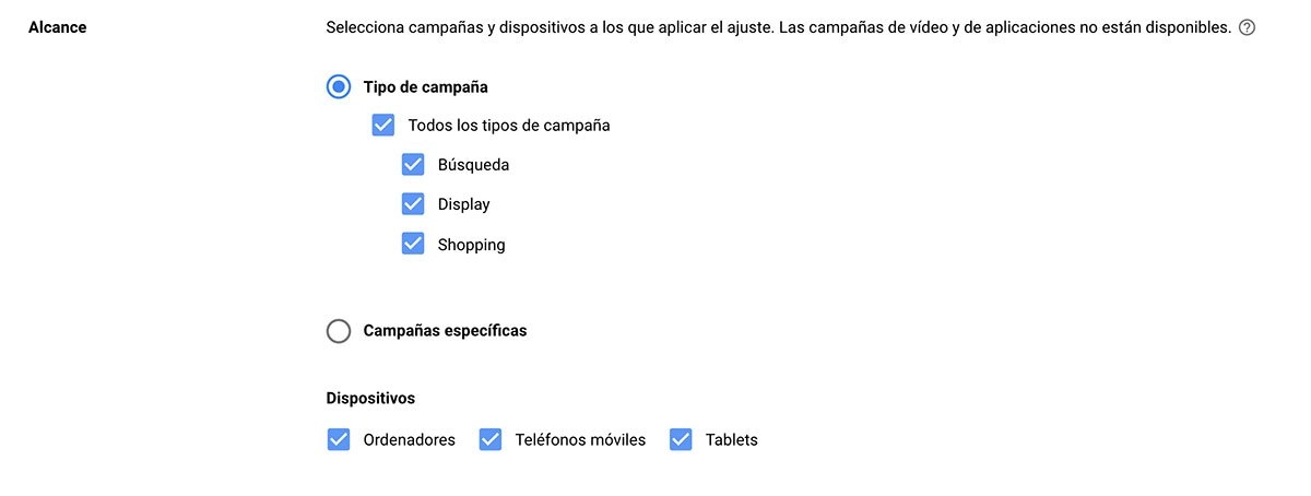 alcance de los ajustes de estacionalidad