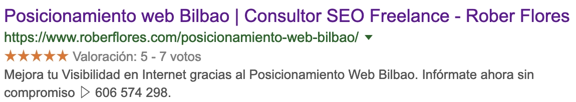 seo on page formatos enriquecidos